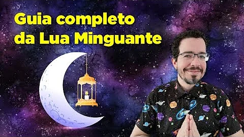O que causa a lua minguante?