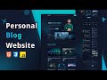 How to create personal blog website using html css javascript