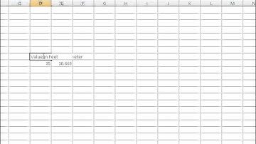 Convert a number in one unit to another unit in Excel