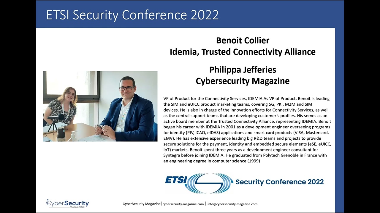 ETSI Security Conference 2022 - Protecting Subscribers’ Privacy with Benoit Collier