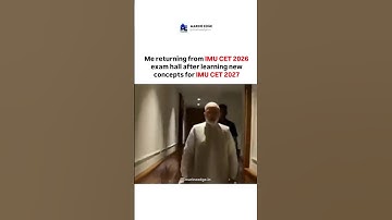 Walking out of the exam hall like 🤯📚… IMU CET 2026 gave me syllabus for IMU CET 2027 already 😂🚢⚓