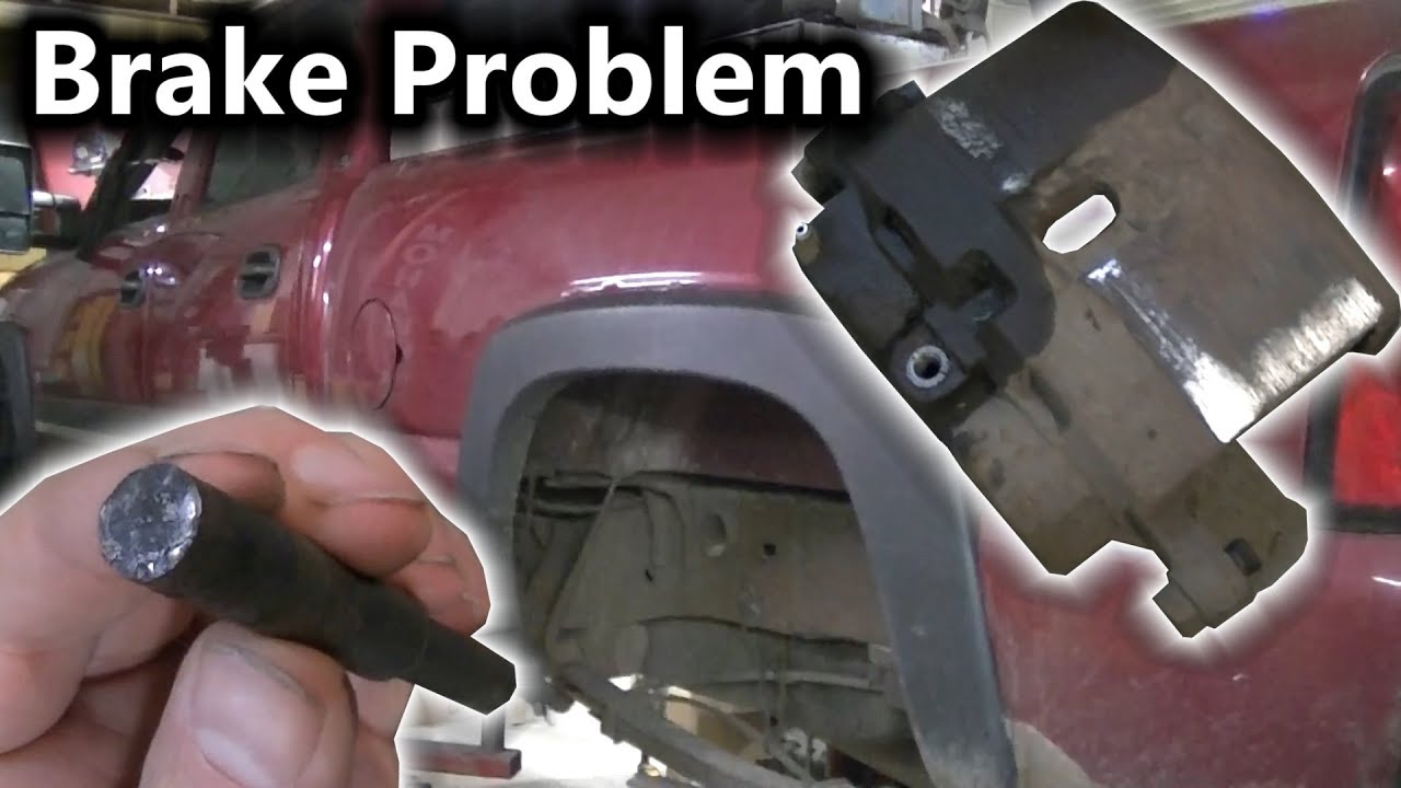 Silverado 2500HD Broken Brake Caliper Slider Bolts - YouTube