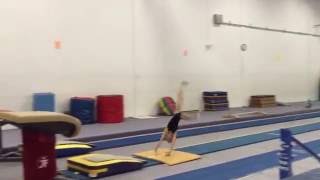 Emily Leese Prestige Gymnastics New Skill Vault Yurchenko Layout Full Class of 2021