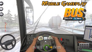 🚌Bus simulator ultimate; "Winter caught up with me while I was traveling🌨️ Zuuks Mobile Gameplay screenshot 4