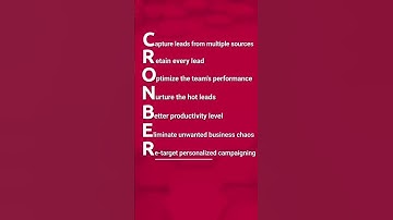 CRONBERRY: #1 CRM & Marketing Automation Solution | 👉 Let