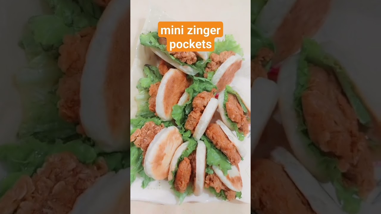 Mini zinger pockets recipe - Mini zinger burger 