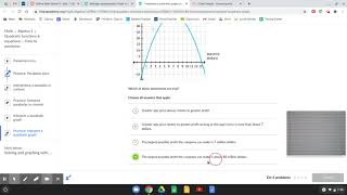 Interpret a Quadratic Graph