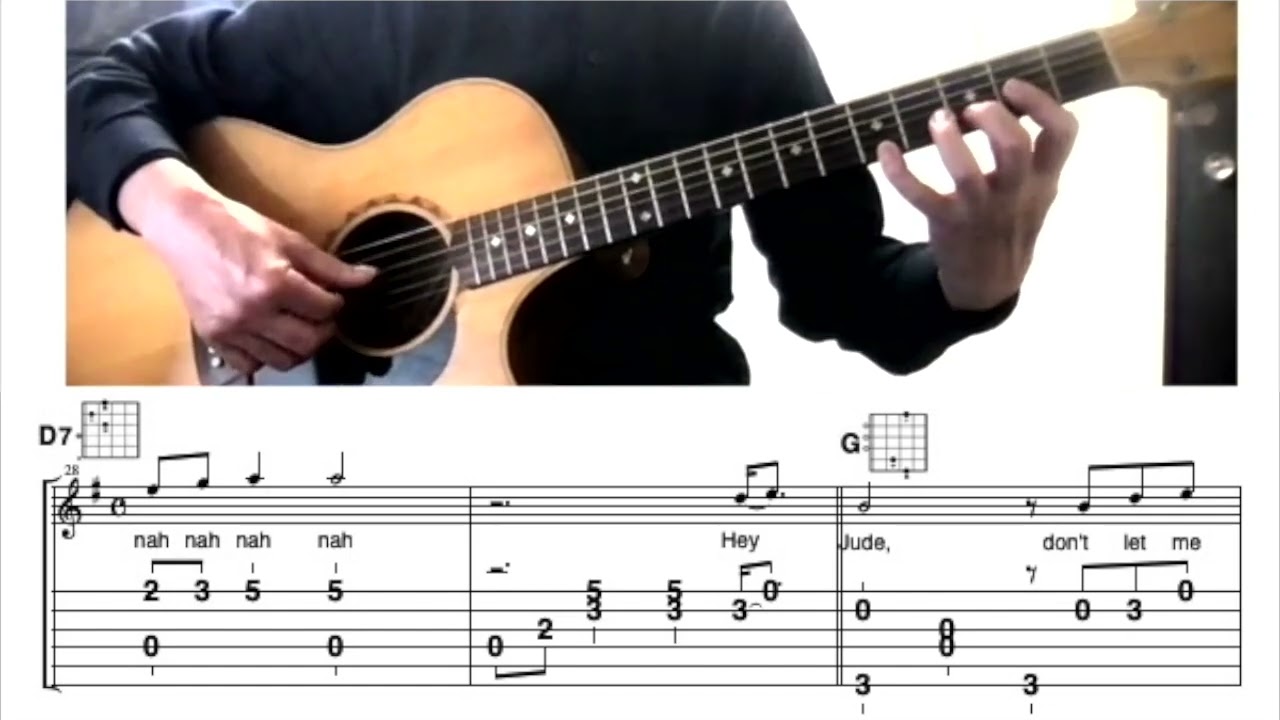 『HeyJude』弾き易いAGソロ