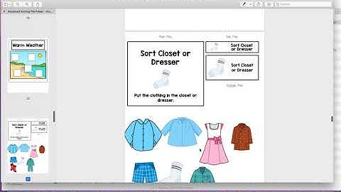 Product Preview for Sorting File Folders with Food, Animals, and Clothing