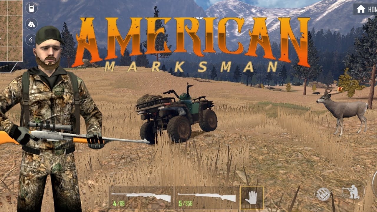 American marksman hunting with the 30-06 