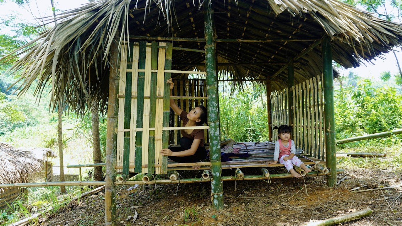 The 400-day journey of a single mother to a new land to build a bamboo house - From Start to Finish
