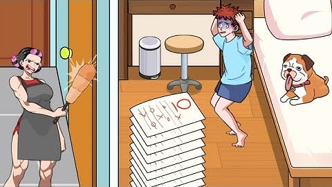 Tricky Minds Brainy Puzzle Level 44 |Help The Boy Hide All The Tests| Walkthrough Solution