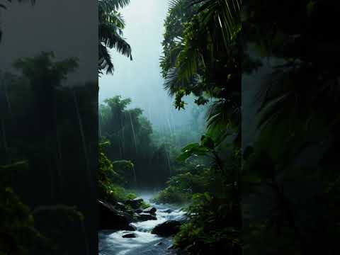 Adventures in Tropical Rain: The Calming Wonders of the Amazon Forest 🌧️🍃