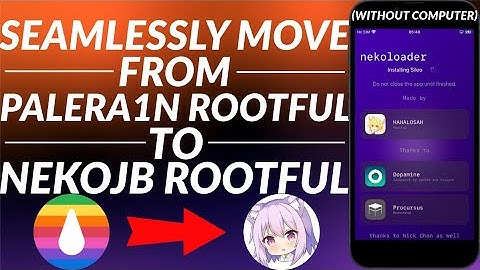 How to move to NekoJB Rootful from Palera1n Rootful | Without Computer | Easy Full Guide