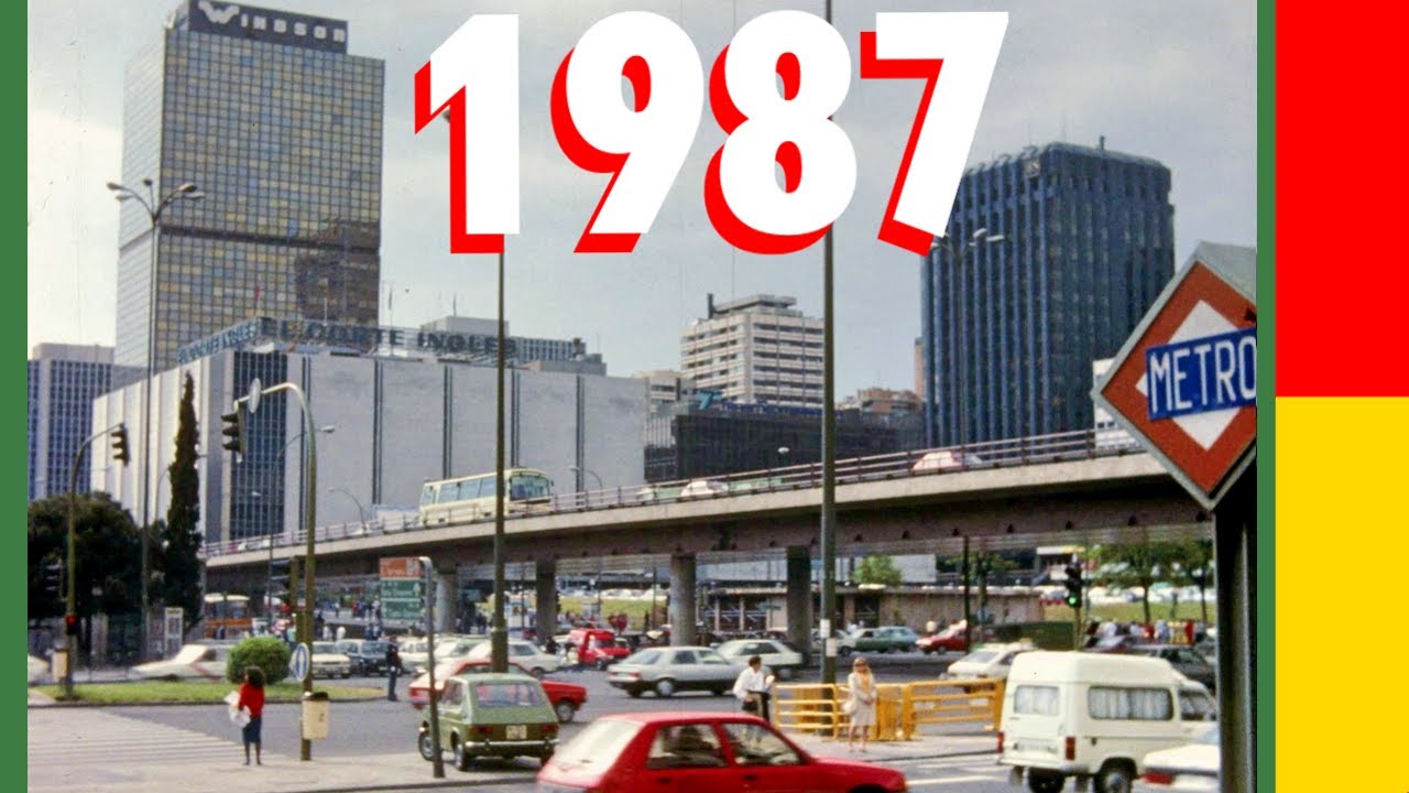¿Cómo era MADRID HACE casi 40 AÑOS? 1987, ¡Descúbrelo en 4K!
