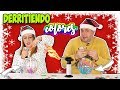 Bolas de Navidad DERRITIENDO crayones | Experimentos con soplete | TOMA YA !