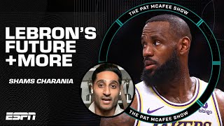Shams Charania on LeBron's future + DJ Burns Jr. or Dan Hurley to the NBA?! | The Pat McAfee Show