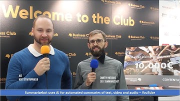 Summarizebot uses AI for automated summaries of text, video and audio