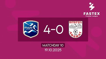 Fastex Premier League. Matchday 10. FC BKMA  - FC Ararat  (19.10.2025)