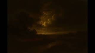 Golden Storm Clouds – Dark Atmospheric Sky • Slow Zoom • 4K Ambient Loop