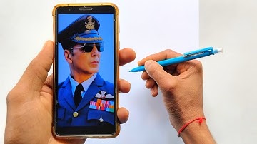 Sky Force Akshay Kumar drawing,  Step by step,  Outline Tutorial
