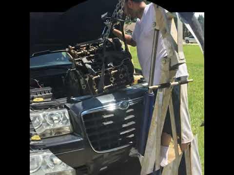 Chrysler 300 engine removal - YouTube
