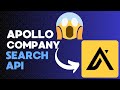 Apollo Company Search API