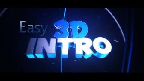 How To Make Simple & 3D Intro On PC And Android 2020|| Best Intro