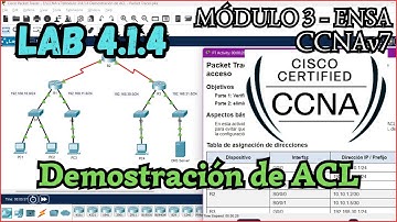 4.1.4 Packet tracer - Demostracion de ACL (Resolucion)