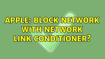 Apple: Block network with Network Link Conditioner?