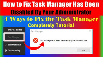 Fix Task Manager Has Been Disabled By Your Administrator | How to Disable/Enable Task Manager