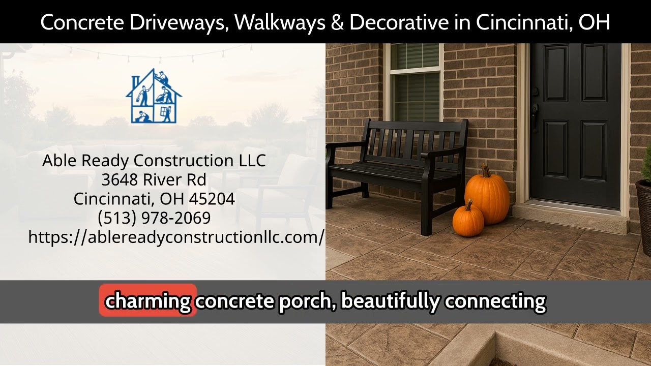 Concrete Driveways, Walkways  Decorative in Cincinnati, OH