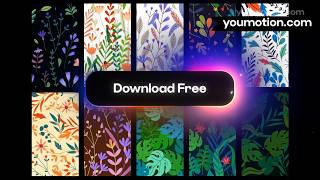 Floral Social Media Backgrounds Nature Motion Pack For AE/PR/FCPX | No-Cost Download