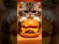 ミニチュア猫🐈最近人気のハンバーガー屋さん🍔🐾Miniature cat 🐈 A recently popular hamburger restaurant #cat #asmr