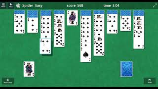 SIMPLE YET ATTRACTIVE GAME : SPIDER SOLITAIRE || MICROSOFT screenshot 3