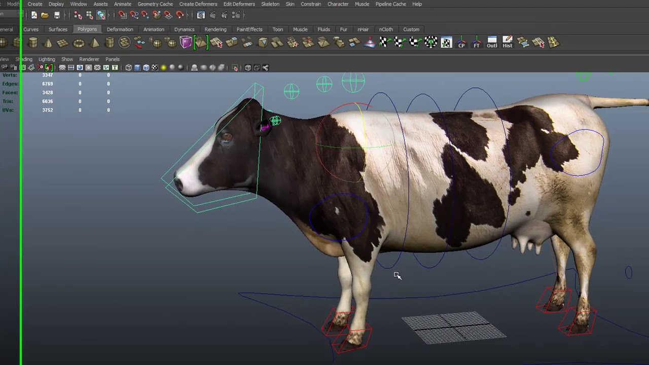 3D Cow Rigging Promo | Maya - YouTube