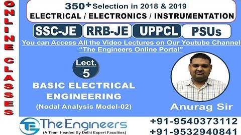 Lecture - 5 Topic- Nodal Analysis Model - 2(when voltage and current source both are present in ckt)
