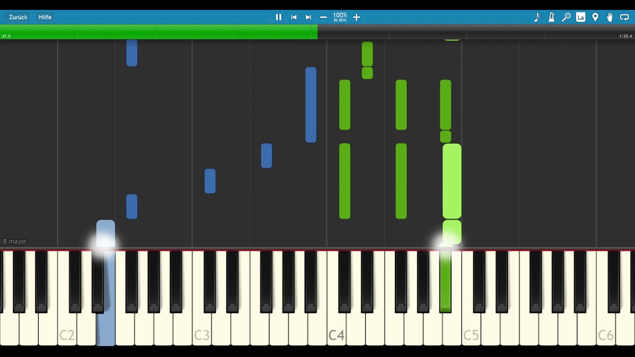 Angel Heart - My destiny   [Synthesia] Piano cover