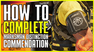 HOW TO COMPLETE THE MARKSMAN DISTINCTION COMMENDATION (The Division 2)