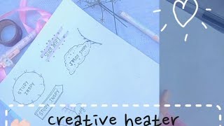 Creative header ideas for modules cute tittle design for project or front in less time