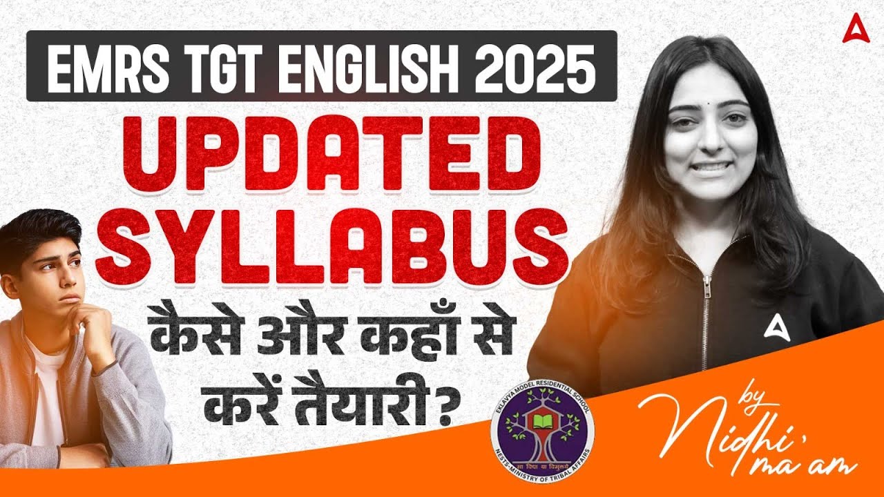 EMRS TGT English 2025: Updated Syllabus Discussion | How and Where to Prepare? | By Nidhi Ma'am
