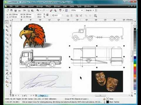 corel draw x7 trace