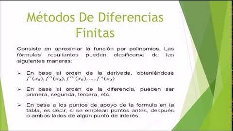 diferenciacion numerica