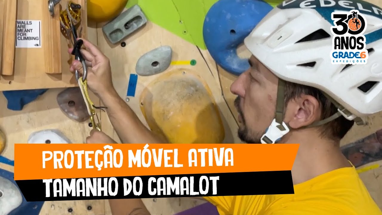 Dica 3 - Proteção móvel Ativa - Tamanho do Camalot.