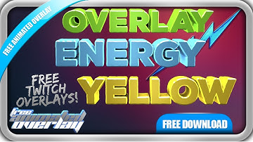 FREE ANIMATED OVERLAY / BASIC ENERGY YELLOW  / 1280 x 720