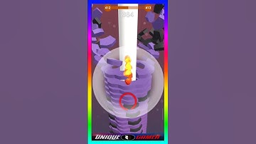 STACK BALL 3D | LEVEL 412 | OFLINE 😎😎 #shorts #stackball #uniquegamer