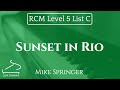 Sunset in rio by mike springer rcm level 5 list c  2015 piano celebration series