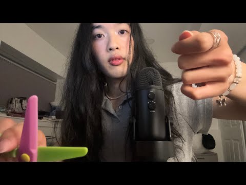 ASMR negative energy removal 😌 (ft. plucking + pulling + snipping)