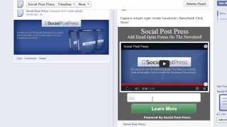 Social Post Press Video Demo
