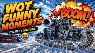 Wot Funny Moments 😂💥 Epic Fails & Crazy Luck screenshot 3